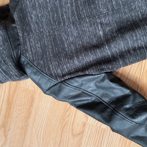 Kids Urban Republic Black and Gray Hooded Bomber Jacket - Picture 9 of 10